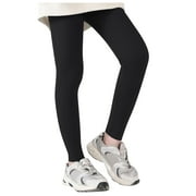 Kwasome Pants For Girls Leggings Pack Athletic Leggings Kids Dance Running Yoga Pants Workout Dance Tights 2-3 Years Black